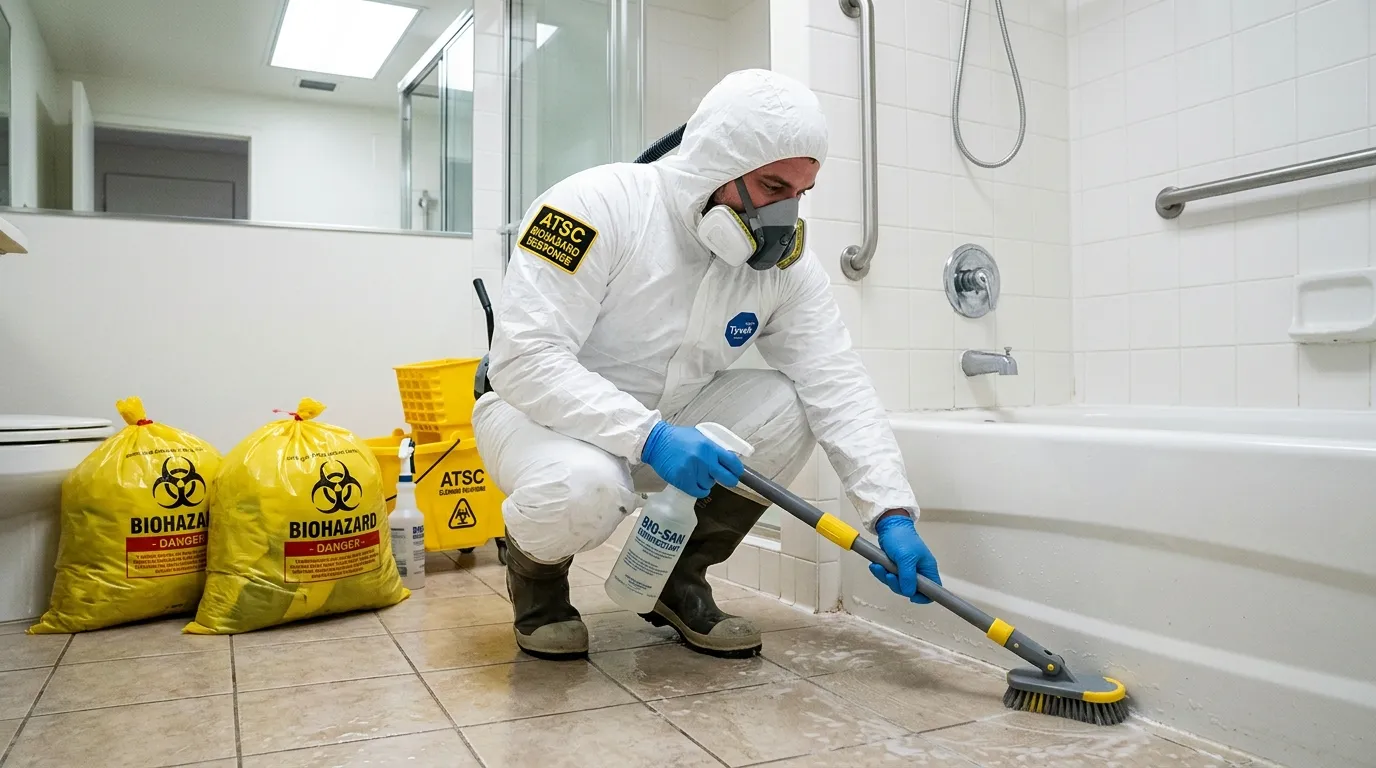 Decontamination equipment deployed for Blood Cleanup in Port Washington